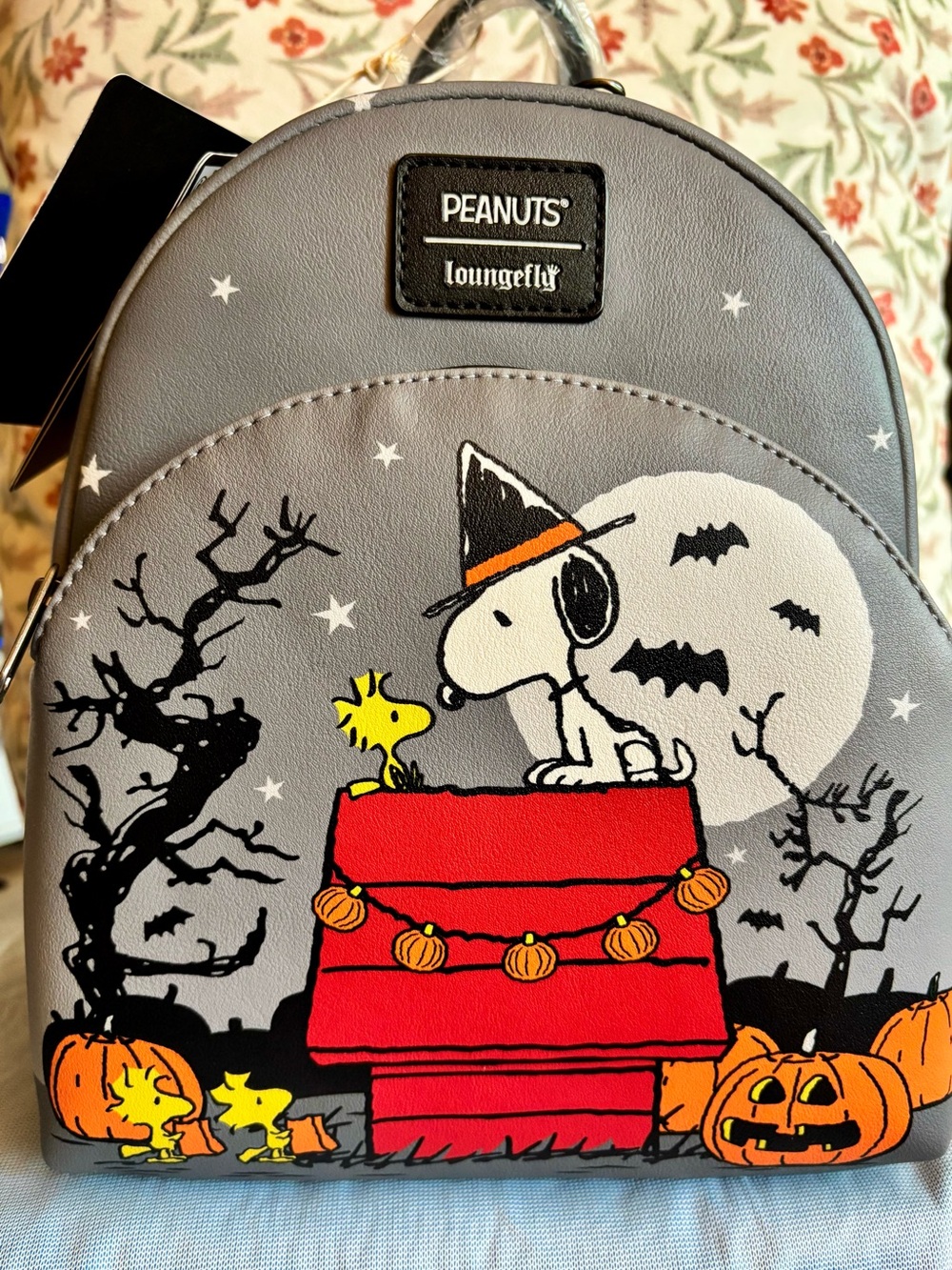 NWT!! Loungefly Peanuts Snoopy & Woodstock Halloween Mini Backpack